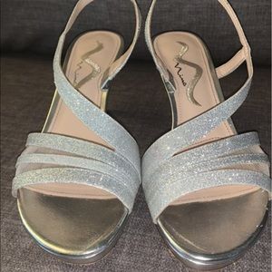 Nina silver shoes